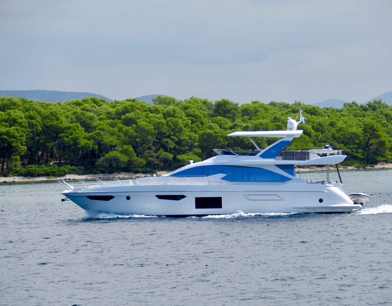 boat, water, ship, powerboat, nature, sea, yacht, summer, vacations, ocean, travel, blue, motor yacht, luxury yacht, marine